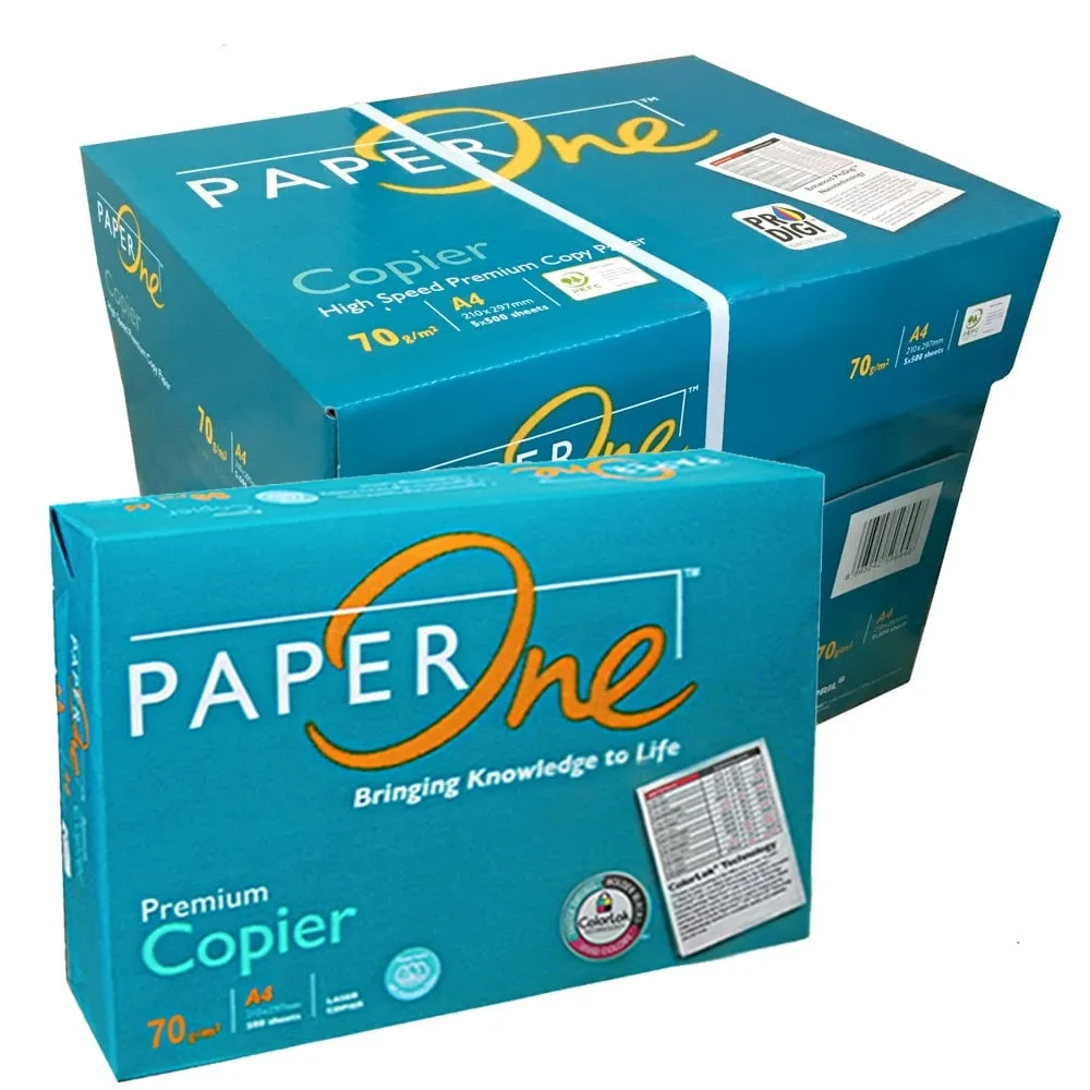 Carton de 05 Rames de papier PAPER One A4 – 80g - Fourniture de
