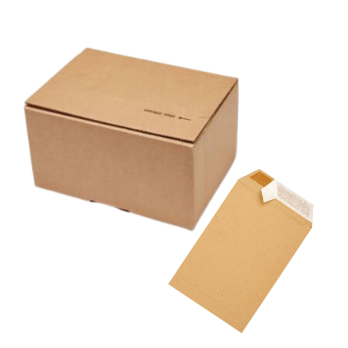 Boîtes Et Enveloppe Cartonnée Pour La Livraison