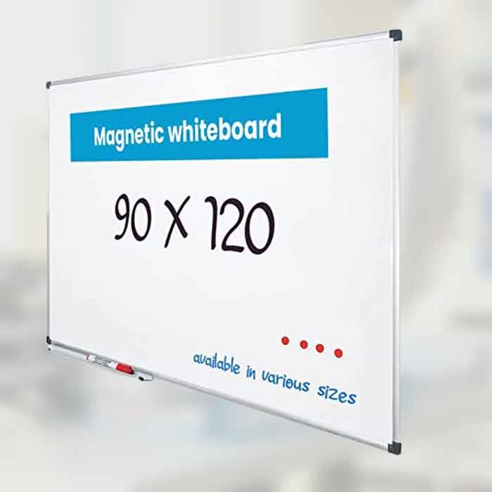 Tableau Magnétique Blanc 90x120 - Fourniture de bureau, papeterie