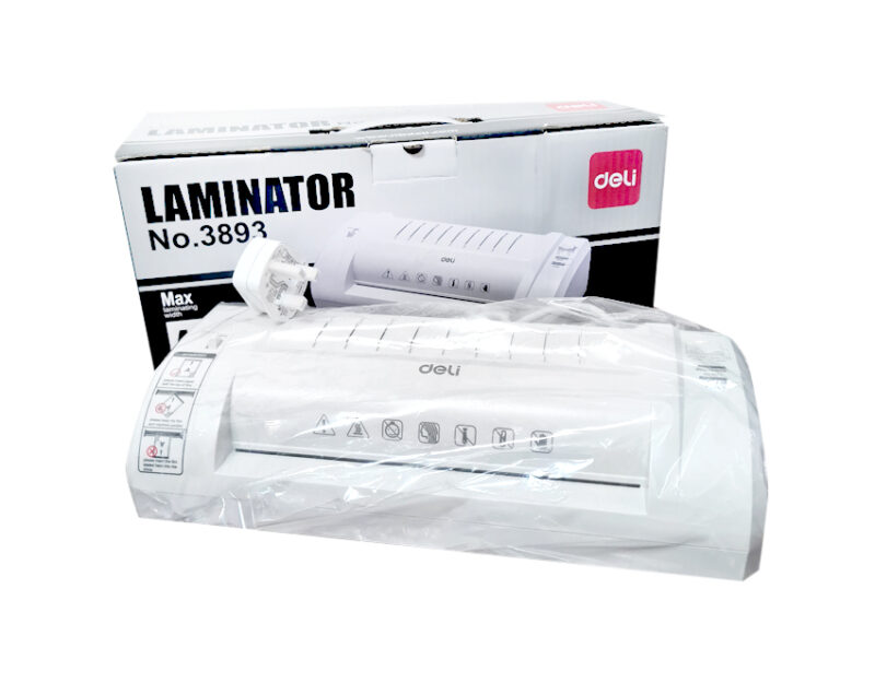 Plastifieuse Deli 3893 A4 – Plastification à Chaud, 80 à 175 microns