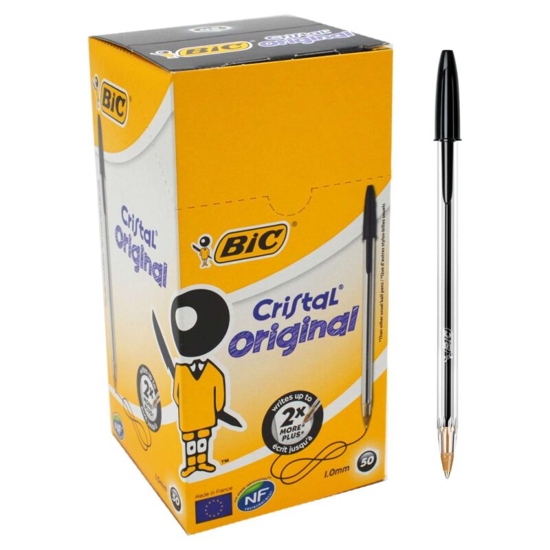 BIC Cristal Original Noir – Paquet de 50 – Image 2