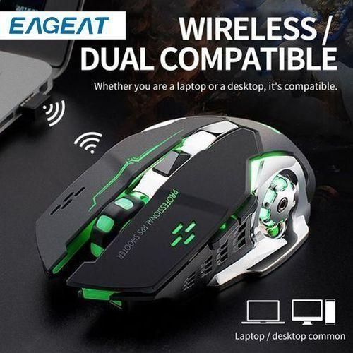 Souris de jeu sans fil rechargeable à trois vitesses 2.4GHz – Image 2