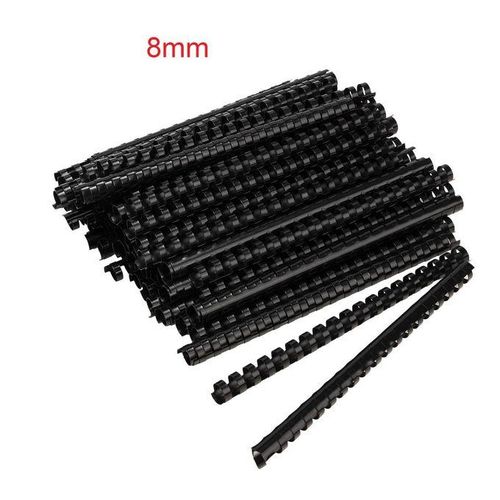 Spirales de Reliure 8 mm – Paquet de 100 Pièces – Capacité 1 à 20 Feuilles