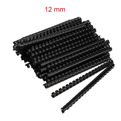 Spirales de Reliure 12 mm – Paquet de 100 Pièces – Capacité 41 à 65 Feuilles