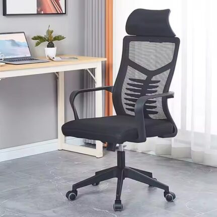 Chaise de Bureau Ergonomique Professionnelle avec Appui-tête Réglable – Image 2