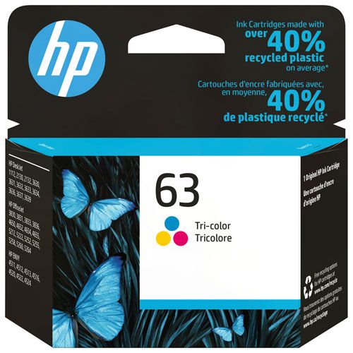 Cartouche d’Encre HP 63 Couleur Originale Tricolore