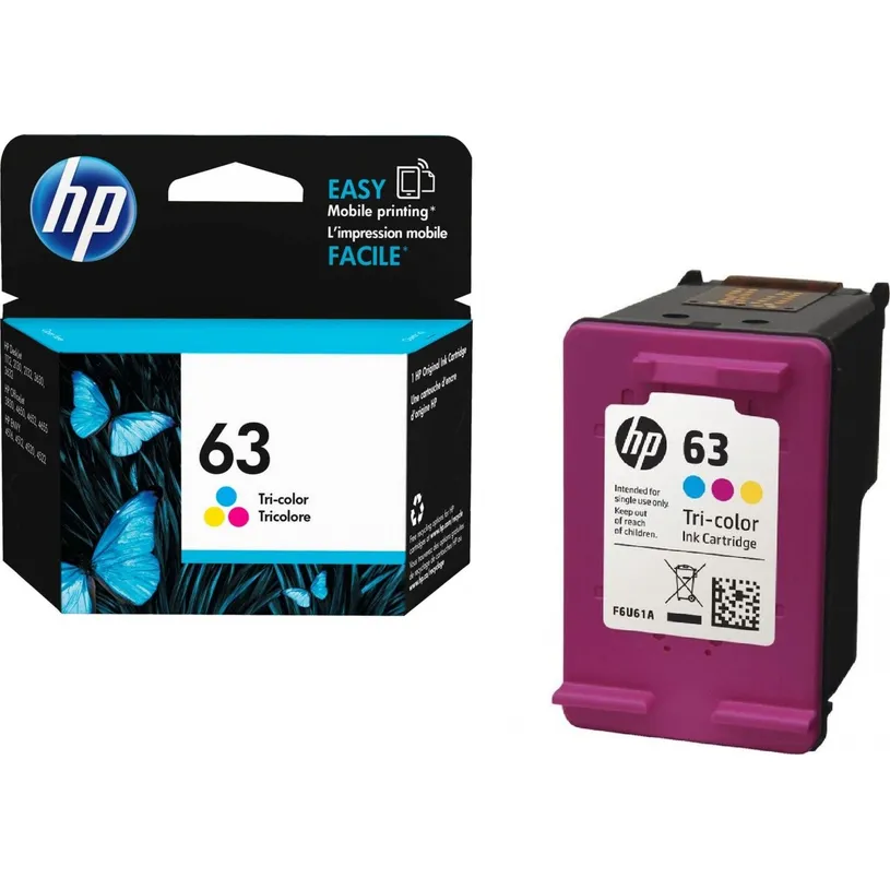 Cartouche d’Encre HP 63 Couleur Originale Tricolore – Image 2