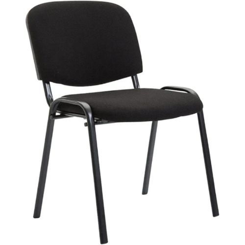 Chaise Visiteur Empilable avec Assise Rembourrée et Pieds en Métal Robuste
